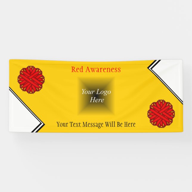 Red Flower Ribbon by Kenneth Yoncich Banner (Horizontal)