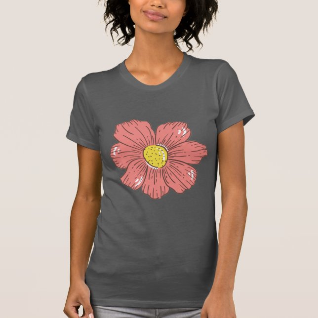 Red flower T-Shirt (Front)