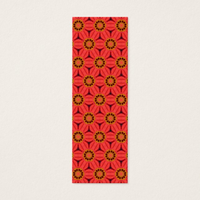 Red Flower Weave Bookmark (Front)