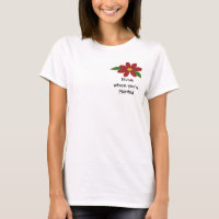 Red Flower with Saying