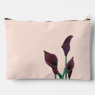 Red Flowers Accessory Pouch