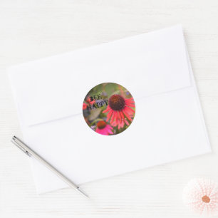 Red Flowers at RHS Wisley Classic Round Sticker