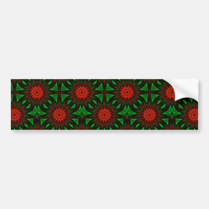 Red Flowers Bumper Stickers