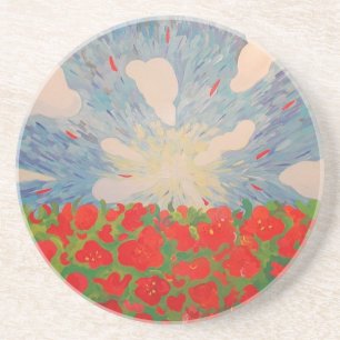 Red Flowers Coaster