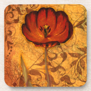 Red Flowers I Coaster