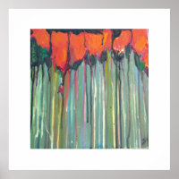 Red flowers in tall grass