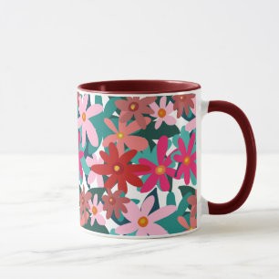 RED FLOWERS  MUG