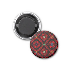 Red flowers Palestine Embroidery tatreez Pattern Magnet