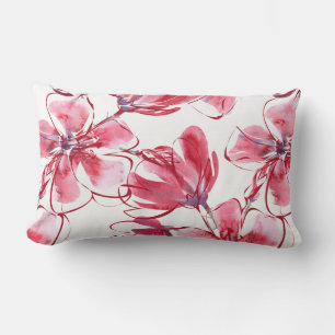 Red Flowers Pillow