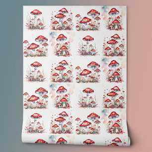 Red Fly Agaric Mushrooms  Wallpaper