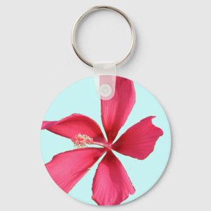 Red Flyer Hibiscus Keychain