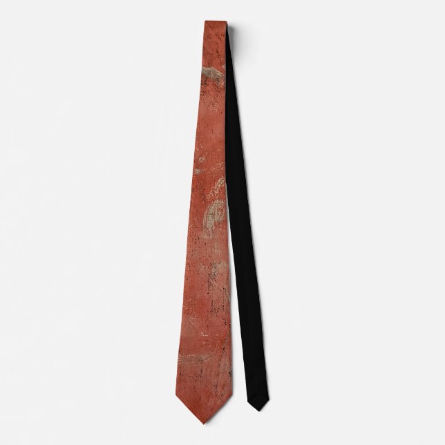 Red Fog, A Gel Print Abstract Tie (Front)
