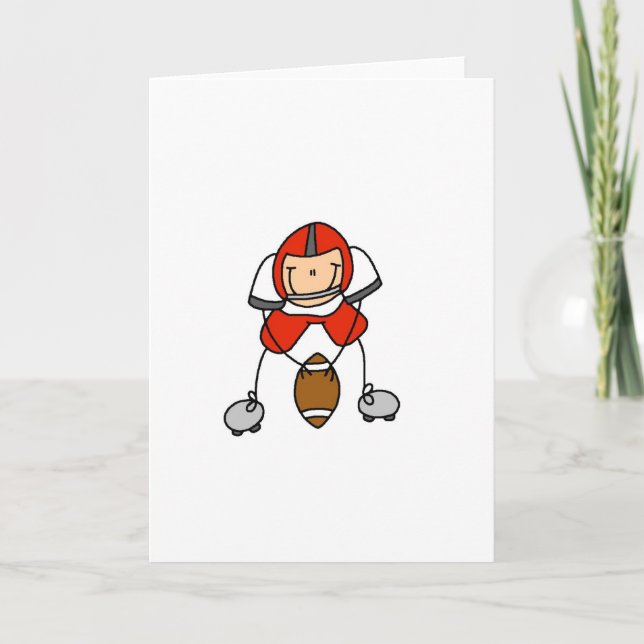 Red Football Player Card (Front)
