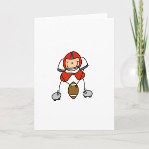 Red Football Player Card