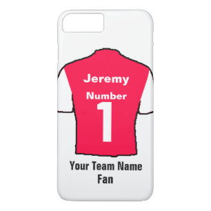 Red Football Shirt Choose name and team Case-Mate iPhone Case