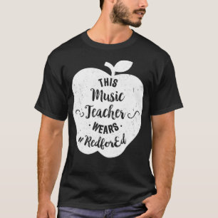 Red For Ed Music Teacher Protest Walkout T T-Shirt