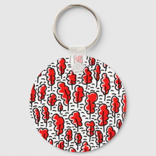 Red Forest Keychain