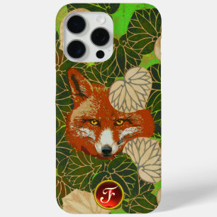 RED FOX AMONG GREEN LEAVES AND FOLIAGE Monogram iPhone 15 Pro Max Case
