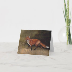 Red Fox Art Note Card