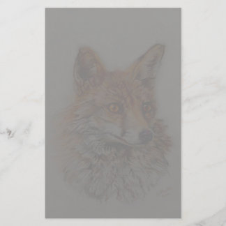 red fox art stationery
