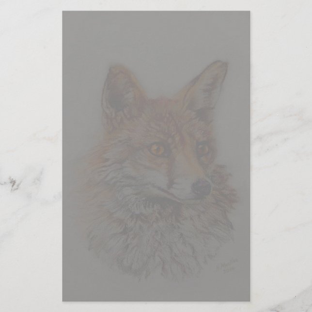red fox art stationery (Front)