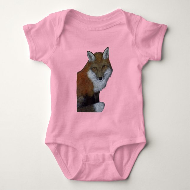 Red Fox Baby Bodysuit (Front)
