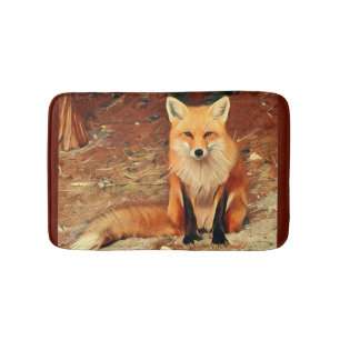 Red Fox Bath Mat