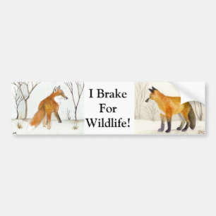 Red Fox Bumper Sticker