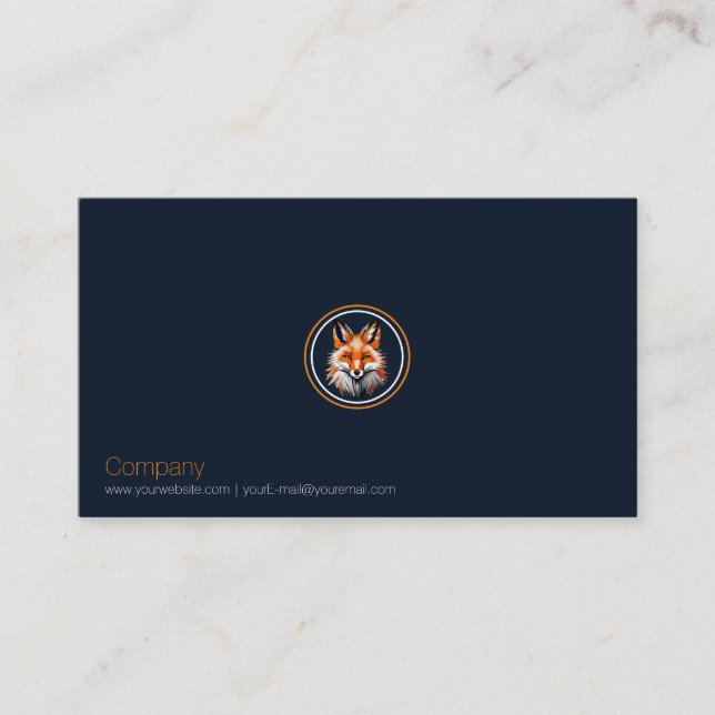 Red Fox Business Card (Front)