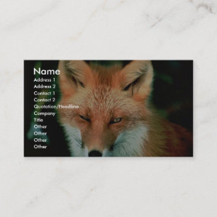 Red Fox Business Card
