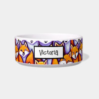Red fox cartoon DIY name animals woodland forest