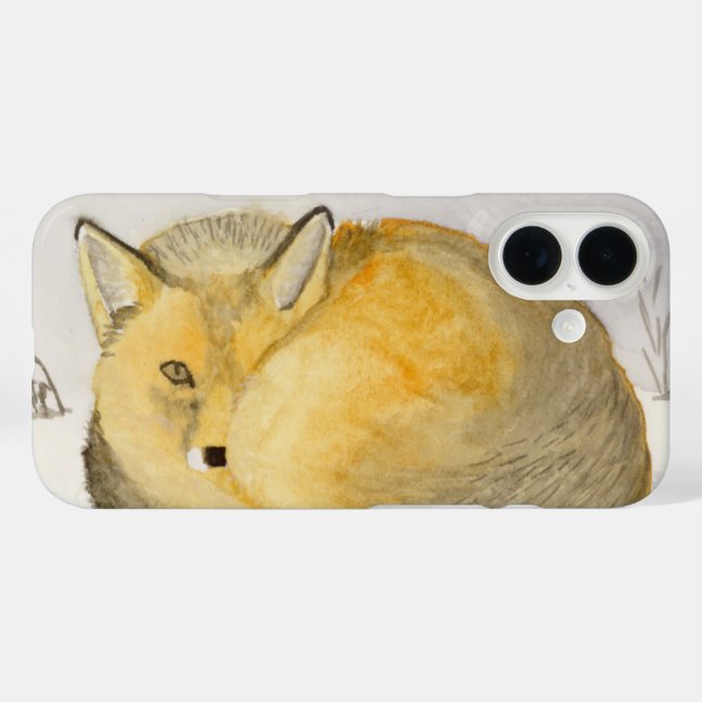 Red Fox Case-Mate iPhone Case (Back (Horizontal))