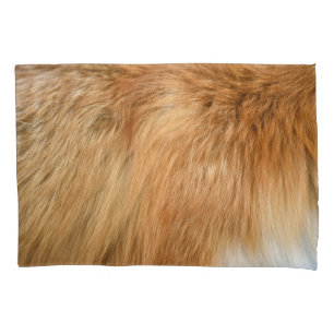 Red Fox Fur Pattern Tile Pillowcase