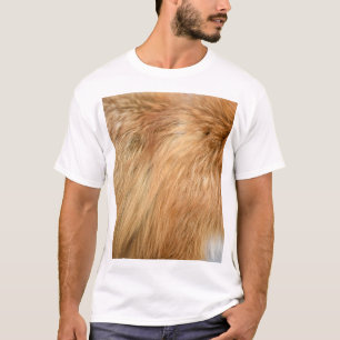 Red Fox Fur Pattern Tile T-Shirt