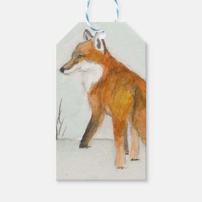 Red Fox Gift Tags (Front)