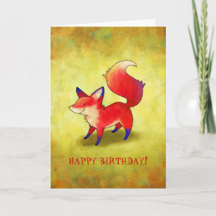 Red Fox Greeting Card(customizable) Card