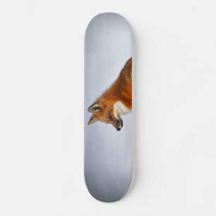 Red Fox in Winter Snow Skateboard