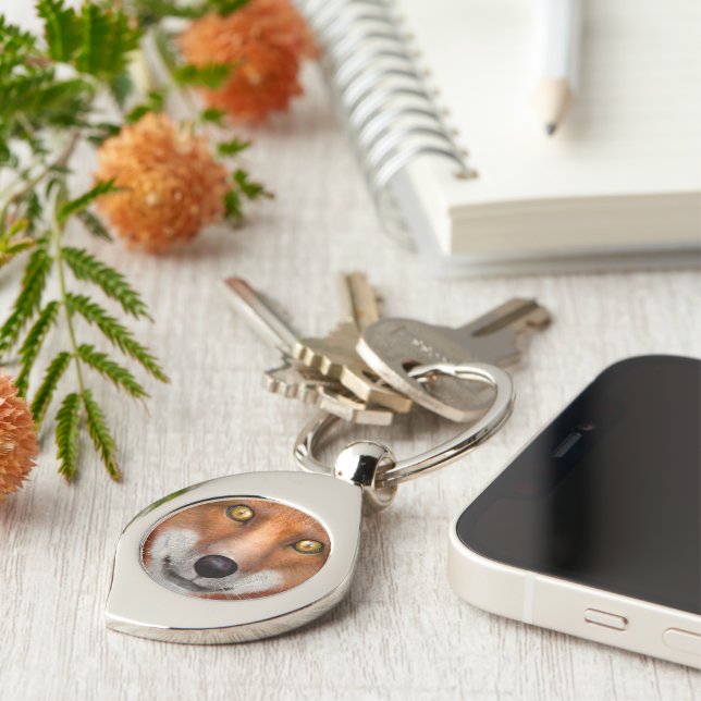 Red Fox Keychain (Side)