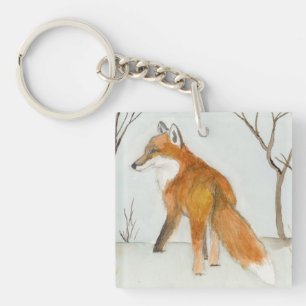 Red Fox Keychain