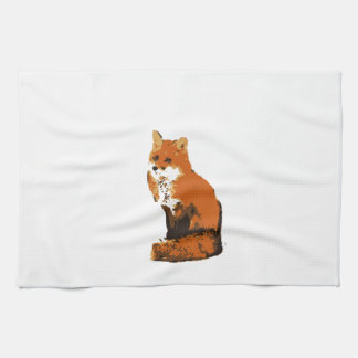 Red Fox Kitchen Towel