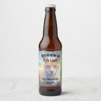Red Fox Lager Homebrew Personalized