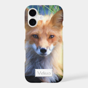 Red Fox Laying in the Grass Scenic Personalized