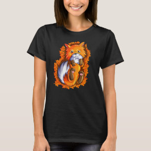 Red Fox Leaves Foxes Cute Fox Baby Fox   1 T-Shirt