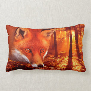 Red Fox Lumbar Pillow