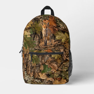 Red Fox Nature Inspired Wildlife Design Printed Backpack