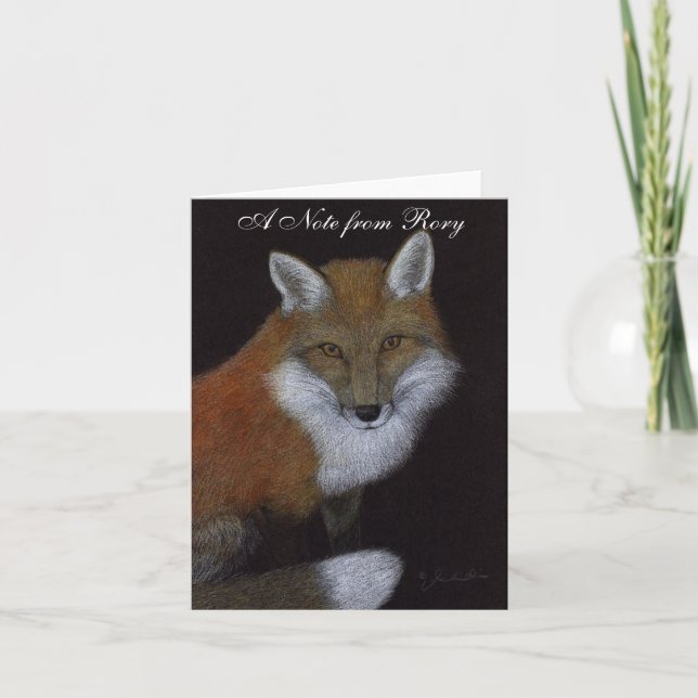 Red Fox Note Card (Front)