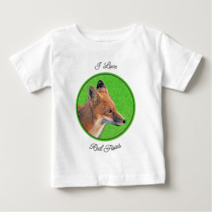 Red Fox Painting - Original Wildlife Art Baby T-Shirt