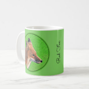 Red Fox Painting - Original Wildlife Art Coffee Mug