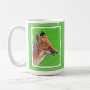 Red Fox Painting - Original Wildlife Art Coffee Mug