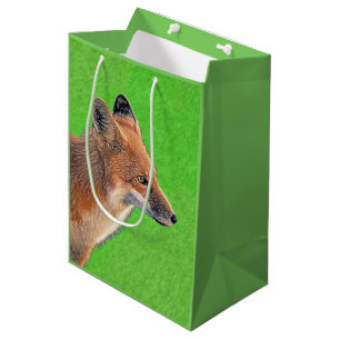 Red Fox Painting - Original Wildlife Art Medium Gift Bag